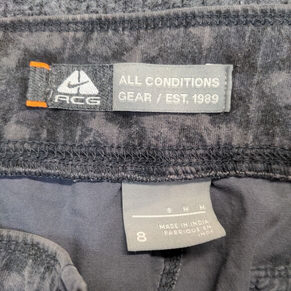 Nike ACG Women's All Conditions Capri Pants Gray 8M Patch Pocket Flat Front - Picture 8 of 11